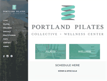 Tablet Screenshot of pdxpilates.com